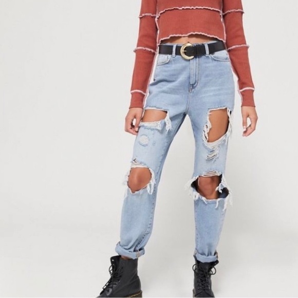 BDG Denim - NWT Urban Outfitters BDG Mom High Rise Cuffed Holy Jeans